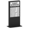 Informatiekiosk met geïntegreerd 32-inch E-ink-scherm – zwart