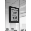 Support au sol avec écran E-ink 25 pouces intégré - noir