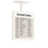 Plafondhouder met geïntegreerd 32-inch E-ink-scherm – wit