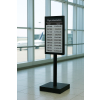 Vloerstandaard met geïntegreerd 32-inch E-ink-scherm – zwart
