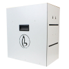 Armoire de rechargement BRVD6 pour 6 appareils mobiles jusqu'à 17 pouces - blanc - multiprise