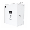 Armoire de rechargement BRVD6 pour 6 appareils mobiles jusqu'à 17 pouces - blanc - multiprise