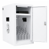 Armoire de rechargement BRVDC6 pour 6 appareils mobiles jusqu'à 17 pouces - blanc - USB-C