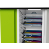 Chariot de recharge USB-C pour iPad et Pencil Zioxi CHRGTUC-PT-16-K# incluant les câbles USB-C pour 16 iPads jusqu'à 10,9 pouces - Verrouillage par clé.