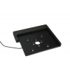 Support mural plat Domo Slide avec fonction de recharge pour iPad Air 13 pouces 2024 - noir