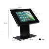 Support de tablette sur bureau/comptoir Chiosco Securo M pour tablettes 9-11 pouces - noir