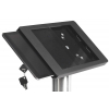 Support de table Fino pour Samsung Galaxy Tab E 9.6 - noir/acier inoxydable 