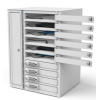Casier de chargement pour 10 tablettes jusqu'à 14 pouces Zioxi Volt Bay VTB1-10S-UA-CP - verrouillage à combinaison - USB-A