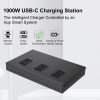 Concentrateur de charge USB-C 1000W à 16 ports - noir