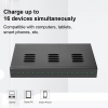 Concentrateur de charge USB-C 1000W à 16 ports - noir