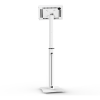 Support de tablette au sol Réglable en hauteur avec éclairage LED Securo XL pour tablettes 13-16 pouces - blanc