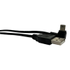 Câble mini USB coudé de 2 mètres pour appareils photo, manettes de PS3 et smartphones