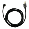 Câble mini USB coudé de 2 mètres pour appareils photo, manettes de PS3 et smartphones