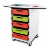 Armoire de rangement t41 60° comprenant 5 boîtes de rangement