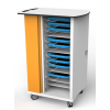Armoire de recharge mobile verrouillable CHRGT-GC-15-K pour 15 iPads dans de grandes housses de protection - serrure à clé