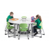 Table d'étudiant pliante à 60°