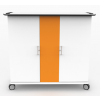 Armoire de recharge mobile verrouillable CHRGT-GC-15-K pour 15 iPads dans de grandes housses de protection - serrure à clé
