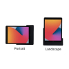 Support mural Domo Slide plat avec fonction de recharge pour iPad Air 11 pouces 2025 - noir