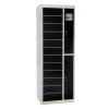 Cacifo de carregamento para portáteis e tablets BR12PSLZ - 12 compartimentos - tomada elétrica e USB - RFID