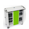 Chariot de chargement Zioxi CHRGTUC-TB-32-K# pour 32 tablettes jusqu'à 10,5 pouces - câbles USB-C inclus - serrure à clé