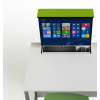 Table d'ordinateur M1 avec 1 boîtier mécanique pour moniteur escamotable - 80 (L) x 67 (P) cm