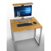 Table d'ordinateur M1 avec 1 logement pour moniteur mécanique escamotable - 80 (L) x 75 (P) cm