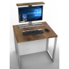 Table d'ordinateur M1 avec 1 logement pour moniteur mécanique escamotable - 80 (L) x 75 (P) cm