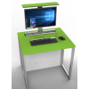 Table d'ordinateur M1 avec 1 logement pour moniteur mécanique escamotable - 80 (L) x 75 (P) cm