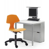 Table d'ordinateur M1 avec 1 logement pour moniteur mécanique escamotable - 80 (L) x 75 (P) cm