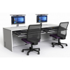 Bureau studio MAO M1 avec 2 emplacements pour moniteurs - 220 (L) x 75 (P) cm