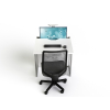 Table d'ordinateur M1 avec 1 logement pour moniteur mécanique escamotable - 80 (L) x 75 (P) cm