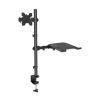 Support ordinateur portable avec bras pour moniteur - 1 écran - 13 à 32 pouces
