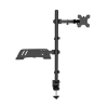 Support ordinateur portable avec bras pour moniteur - 1 écran - 13 à 32 pouces