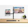 Support ordinateur portable avec bras pour moniteur - 1 écran - 13 à 32 pouces