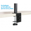 Support ordinateur portable avec bras pour moniteur - 1 écran - 13 à 32 pouces