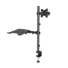 Support ordinateur portable avec bras pour moniteur - 1 écran - 13 à 32 pouces