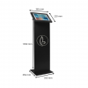 Support au sol avec écran Securo XL pour tablettes 13-16 pouces - noir
