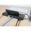 Station d'accueil USB-C 11-en-1 avec MST pour trois moniteurs