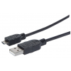 Câble Hi-Speed USB-A vers Micro-USB - 480 Mbps - 1.8 mètres - noir