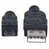 Câble Hi-Speed USB-A vers Micro-USB - 480 Mbps - 1.8 mètres - noir