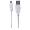 Câble Hi-Speed USB-A vers Micro-USB - 480 Mbps - 1 mètre - blanc