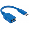 SuperSpeed USB-C naar USB-A kabel - 5 Gbps - 15 centimeter - blauw