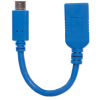 SuperSpeed USB-C naar USB-A kabel - 5 Gbps - 15 centimeter - blauw