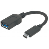 Câble SuperSpeed USB-C vers USB-A - 5 Gbps - 15 centimètres - noir