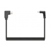 Câble USB-C vers USB-C avec cordon bouclé extensible - noir