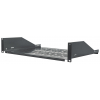 Étagère cantilever ventilée 2U 19 pouces - 350 mm de profondeur - capacité de charge jusqu'à 15 kg - noir