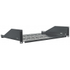 Étagère cantilever ventilée 2U 19 pouces - 350 mm de profondeur - capacité de charge jusqu'à 15 kg - noir