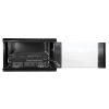 Coffret mural 19 pouces MHT132 avec porte vitrée - hauteur 6U - profondeur 450 mm - noir