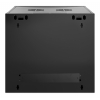 Armoire réseau murale 19 pouces MHT109 avec porte en verre - hauteur 9U - profondeur 600 mm - flatpack - noir