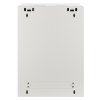 Armoire murale 19 pouces MHT126 avec porte en verre - hauteur 15U - profondeur 600 mm - flatpack - gris